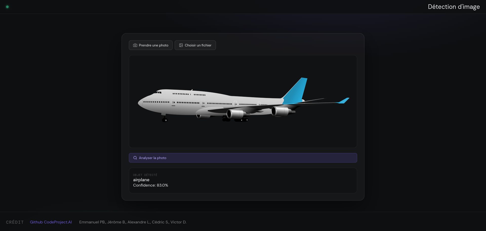 detection avion